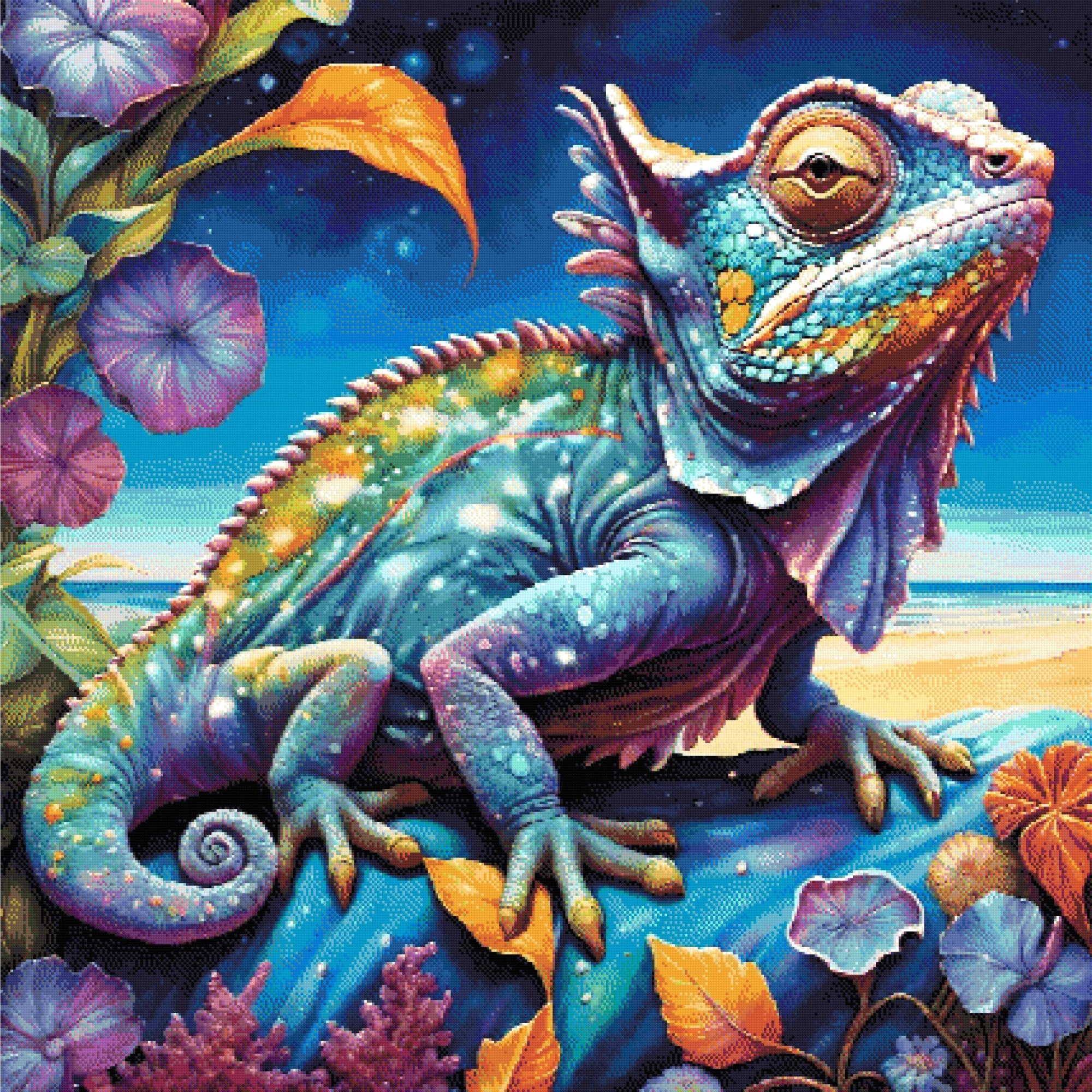 Chameleon Diamond Painting Kit