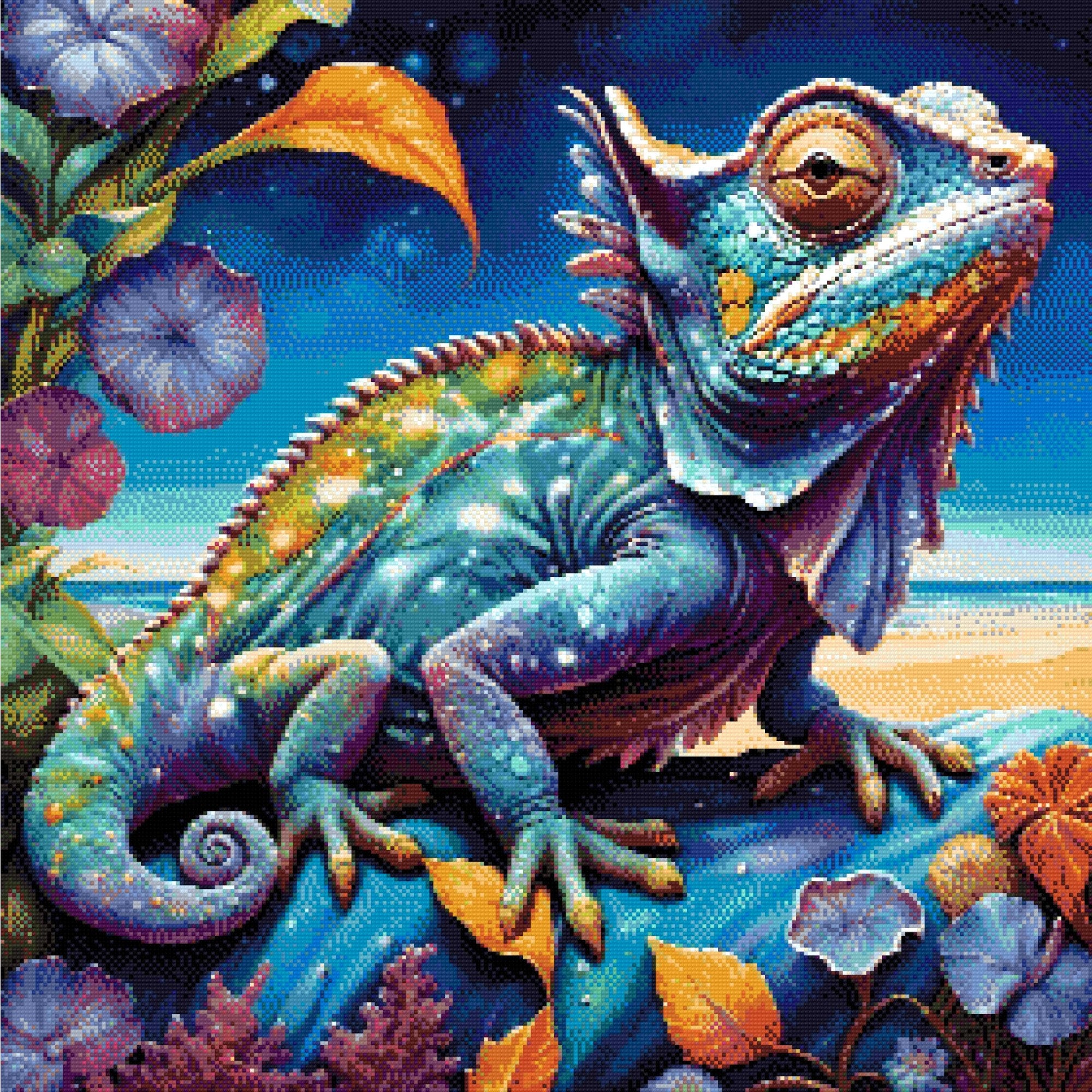 Chameleon Diamond Painting Kit