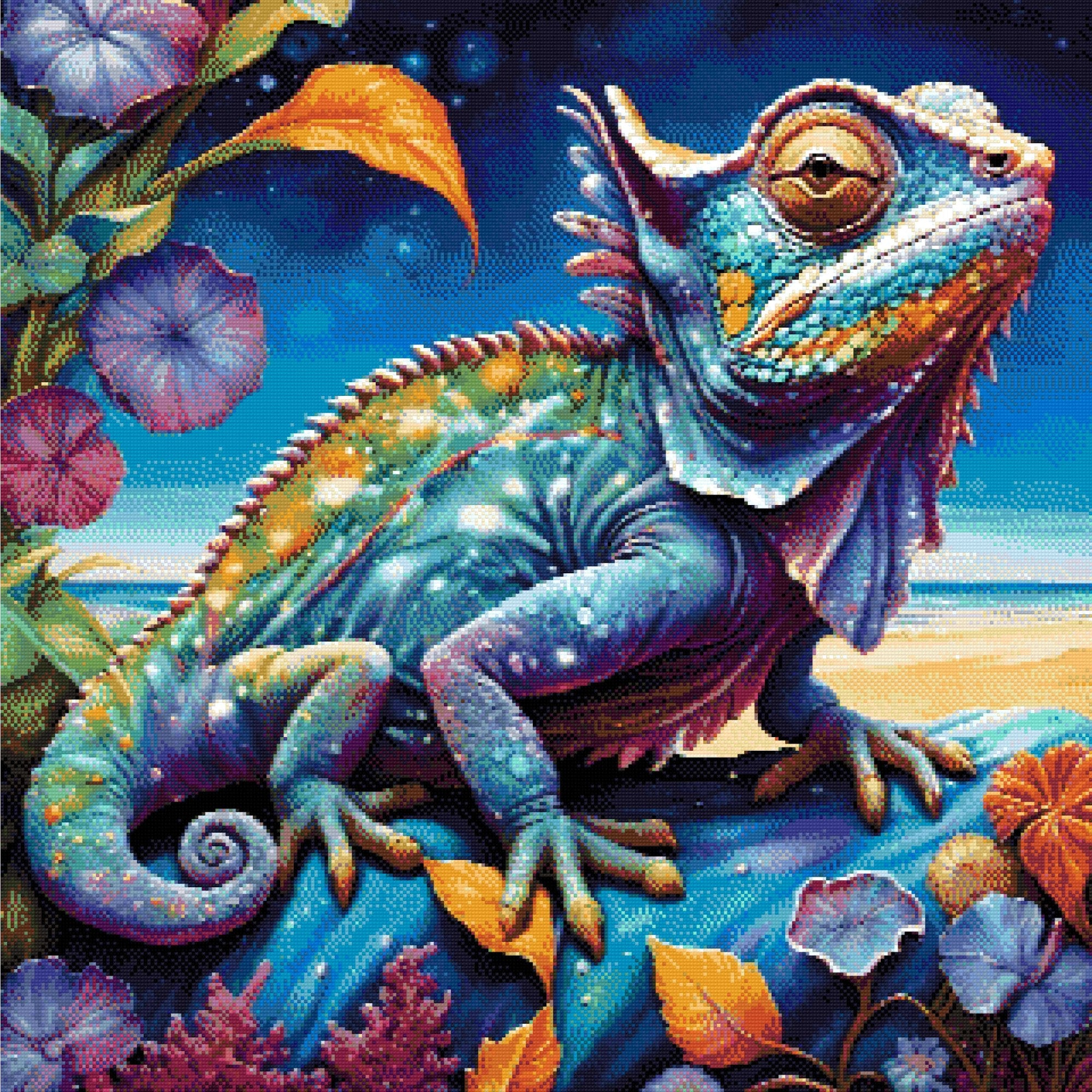 Chameleon Diamond Painting Kit