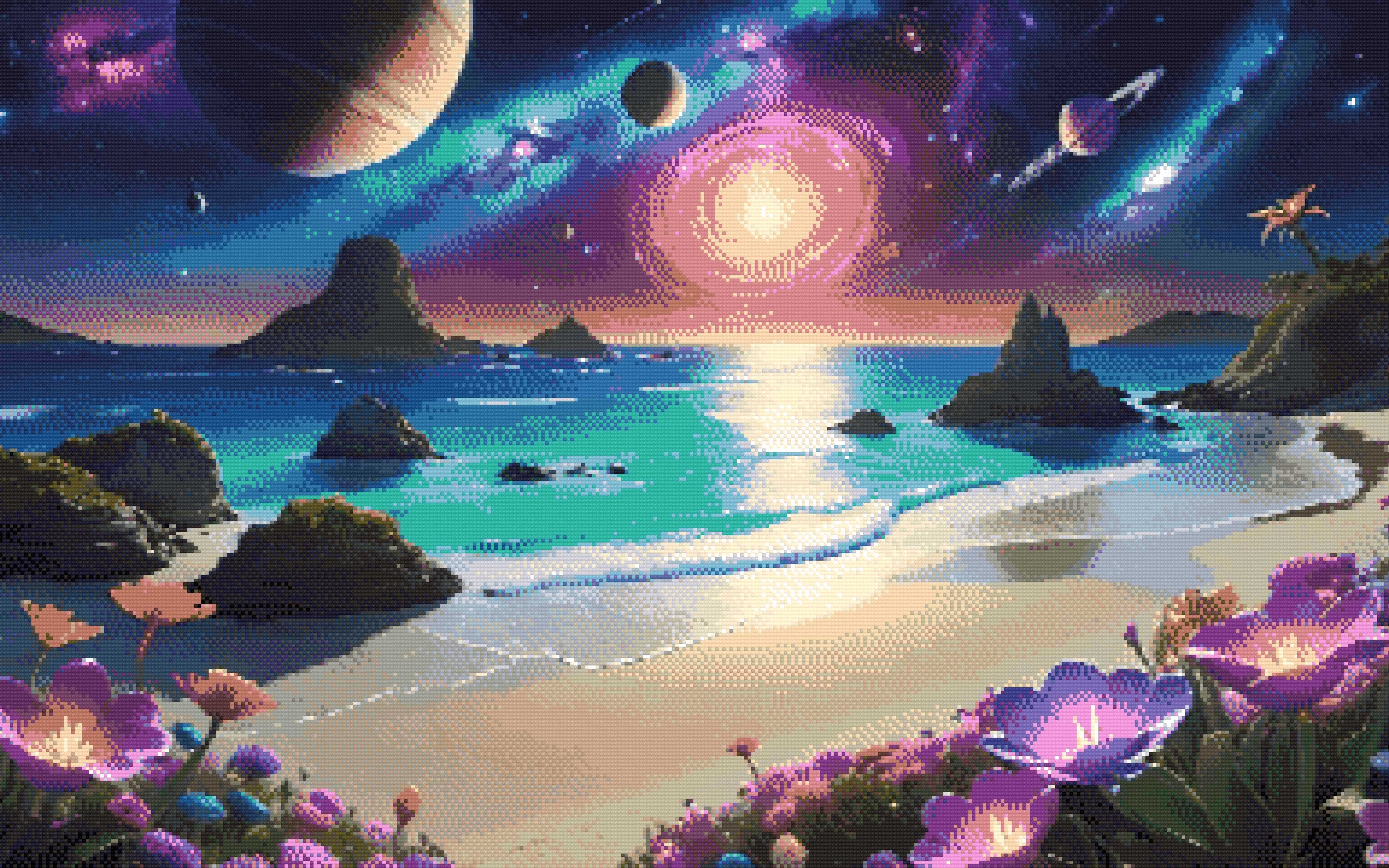 Celestial Shoreline Diamond Painting Kit
