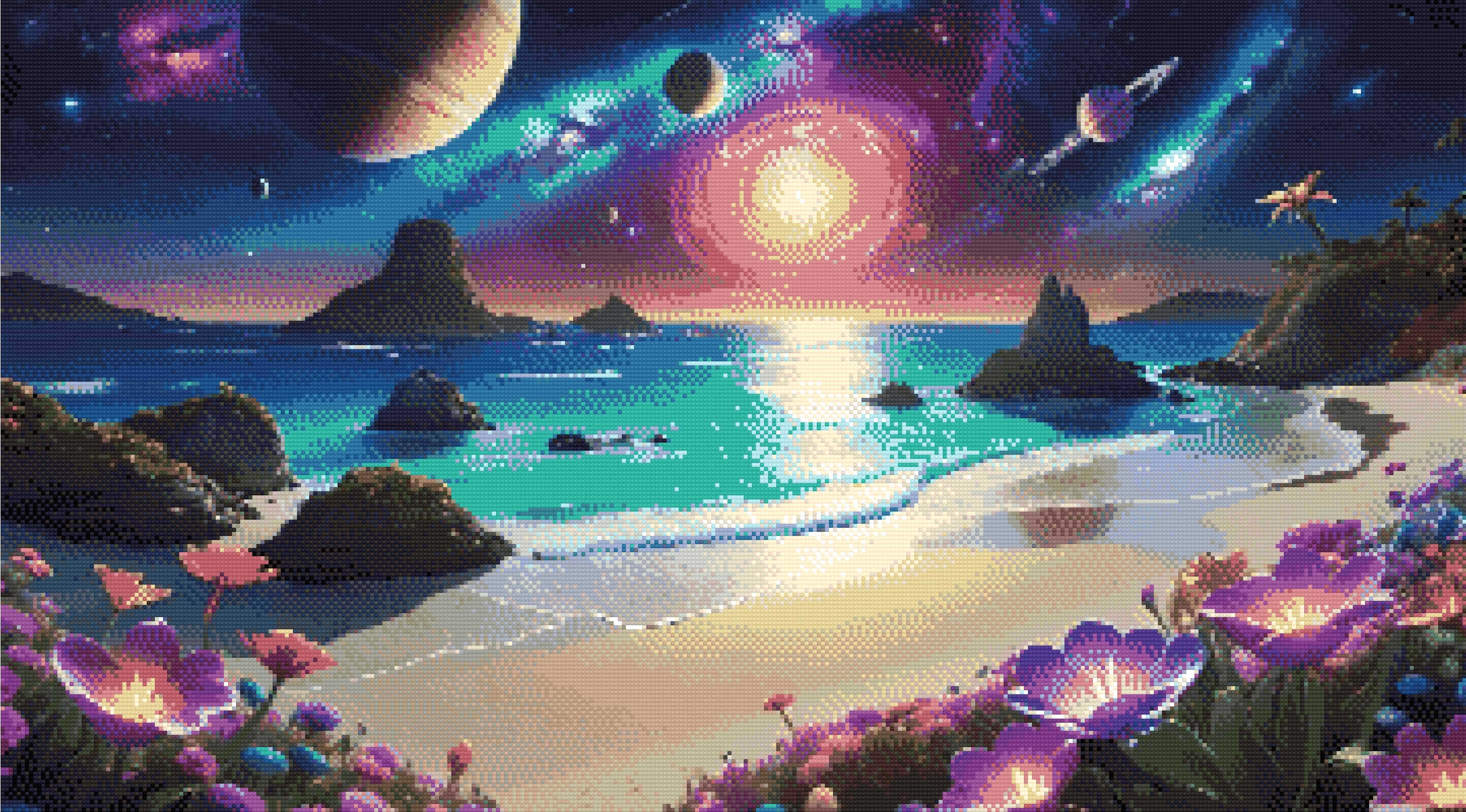 Celestial Shoreline Diamond Painting Kit