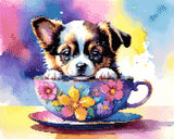 Teacup Pup Diamond Painting Kit