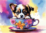 Teacup Pup Diamond Painting Kit