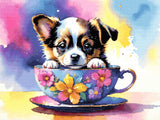 Teacup Pup Diamond Painting Kit