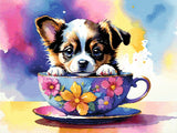 Teacup Pup Diamond Painting Kit