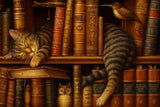 Cat on Bookshelf Diamond Painting Kit
