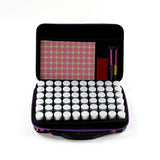 Drill Storage Case, 60 Bottle x 20ml - Butterflys, Dark - Purple Zip