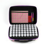 Drill Storage Case, 60 Bottle x 20ml - Butterflys, Light - Purple Zip