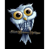 Diamond Painting Kit - Big Eye Owl - Full Coverage, Square or Round Drill - Multiple Sizes - Poured Glue - Diamond Pixels Australia