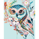 Diamond Painting Kit - Painted Owl - Full Coverage, Square or Round Drill - Multiple Sizes - Poured Glue - Diamond Pixels Australia