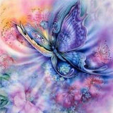 Diamond Painting Kit - Purple Butterfly - Full Coverage, Square or Round Drill - Multiple Sizes - Poured Glue - Diamond Pixels Australia
