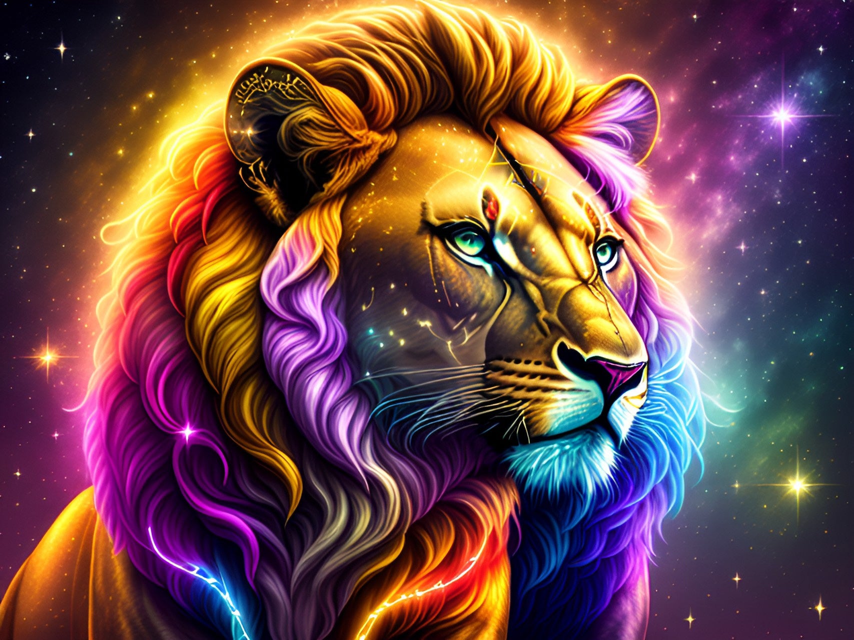 Lion of the Stars – Diamond Pixels Australia