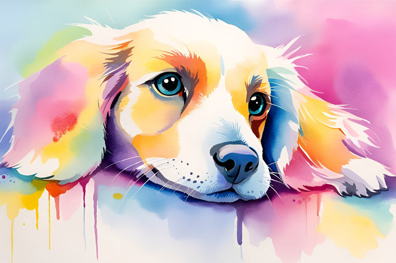 Diamond Painting Kit - Splash of Puppy Happines