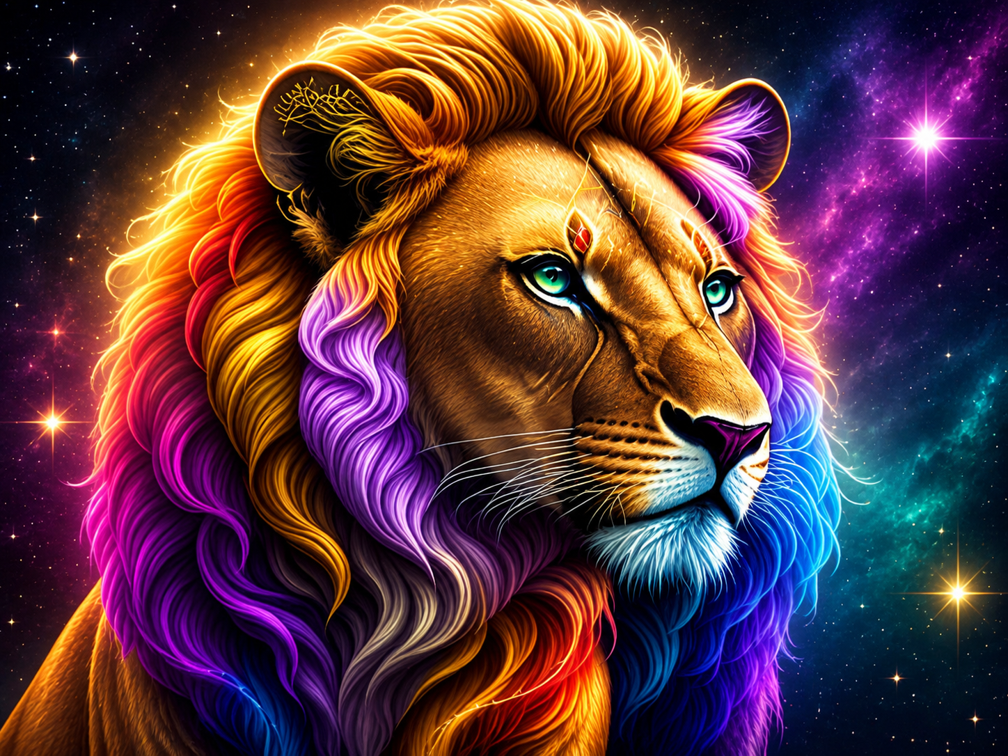 Lion of the Stars Diamond Painting Kit