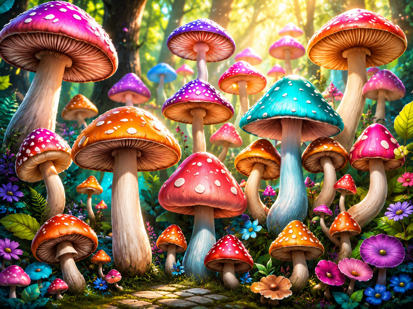 Mushroom Dreamscape Diamond Painting Kit