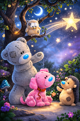 Starlit Companions Diamond Painting Kit