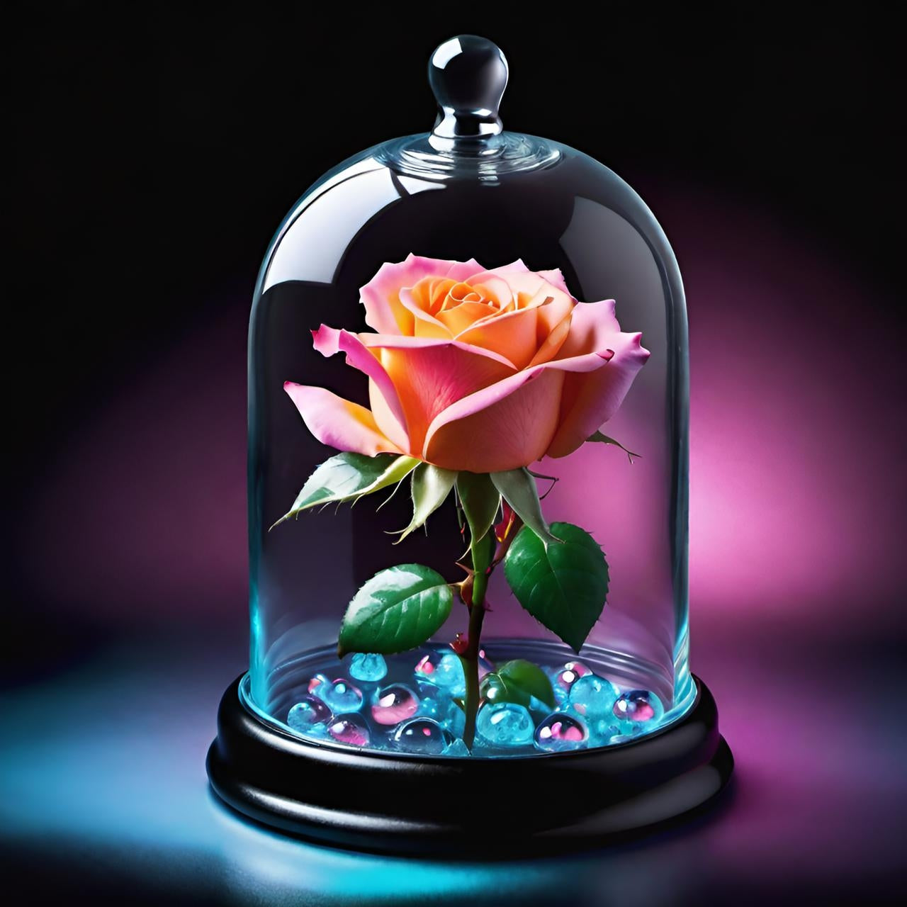 The Pink Topaz Bloom Within Diamond Painting Kit