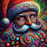 Psychedelic Saint Nick Diamond Painting Kit