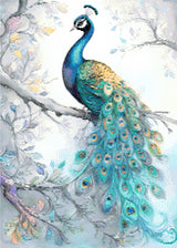 Diamond Painting Kit - Pastel Peacock