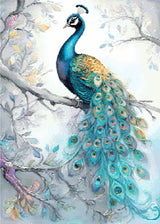 Diamond Painting Kit - Pastel Peacock