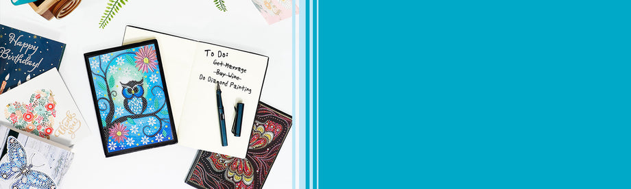 Diamond Painting Greeting Card and Notebook Kits – Diamond Pixels Australia