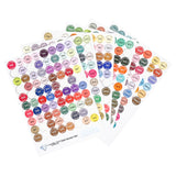 Vibrant Colour Coded Vinyl Sticker Set for Diamond Painting