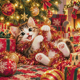 A diamond painting rendering of Tinsel Delight Size - 100cm x 100cm