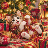 A diamond painting rendering of Tinsel Delight Size - 100cm x 100cm
