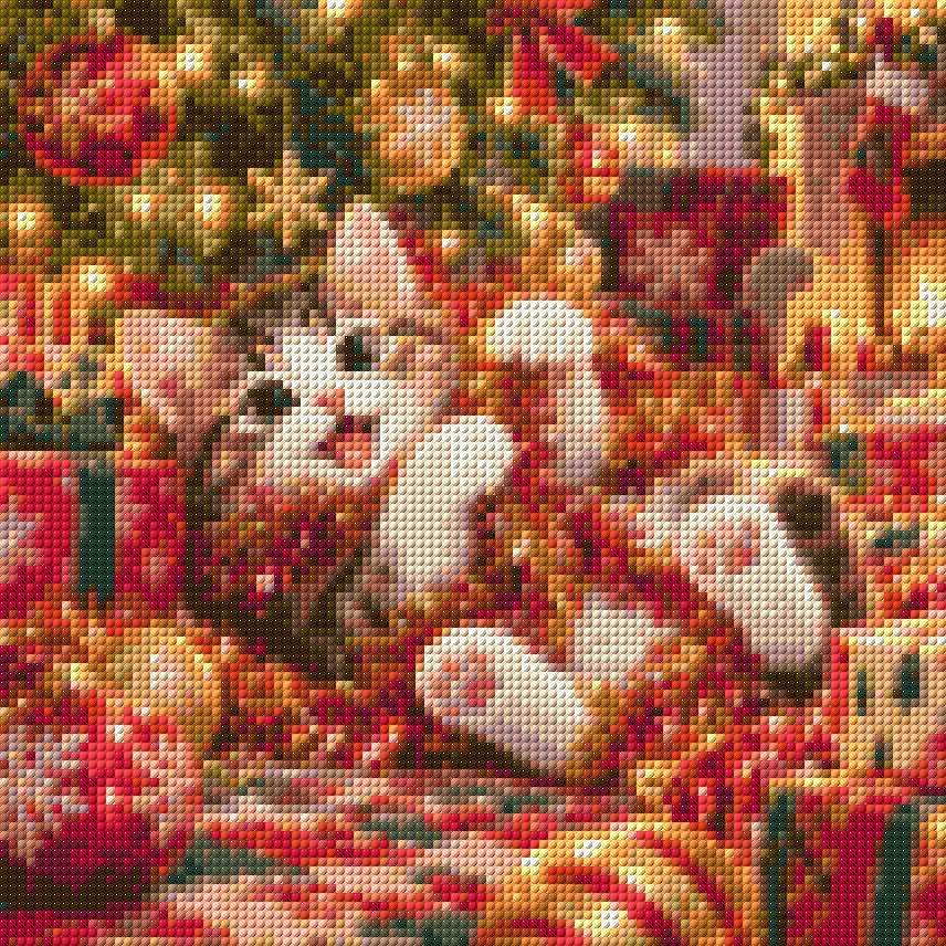 A diamond painting rendering of Tinsel Delight Size - 30cm x 30cm