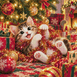 A diamond painting rendering of Tinsel Delight Size - 80cm x 80cm