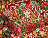 A diamond painting rendering of Christmas Treats Size - 100cm x 80cm