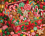 A diamond painting rendering of Christmas Treats Size - 100cm x 80cm