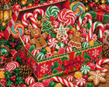 A diamond painting rendering of Christmas Treats Size - 50cm x 40cm