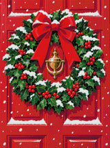 A diamond painting rendering of Holiday Door Size - 60cm x 80cm