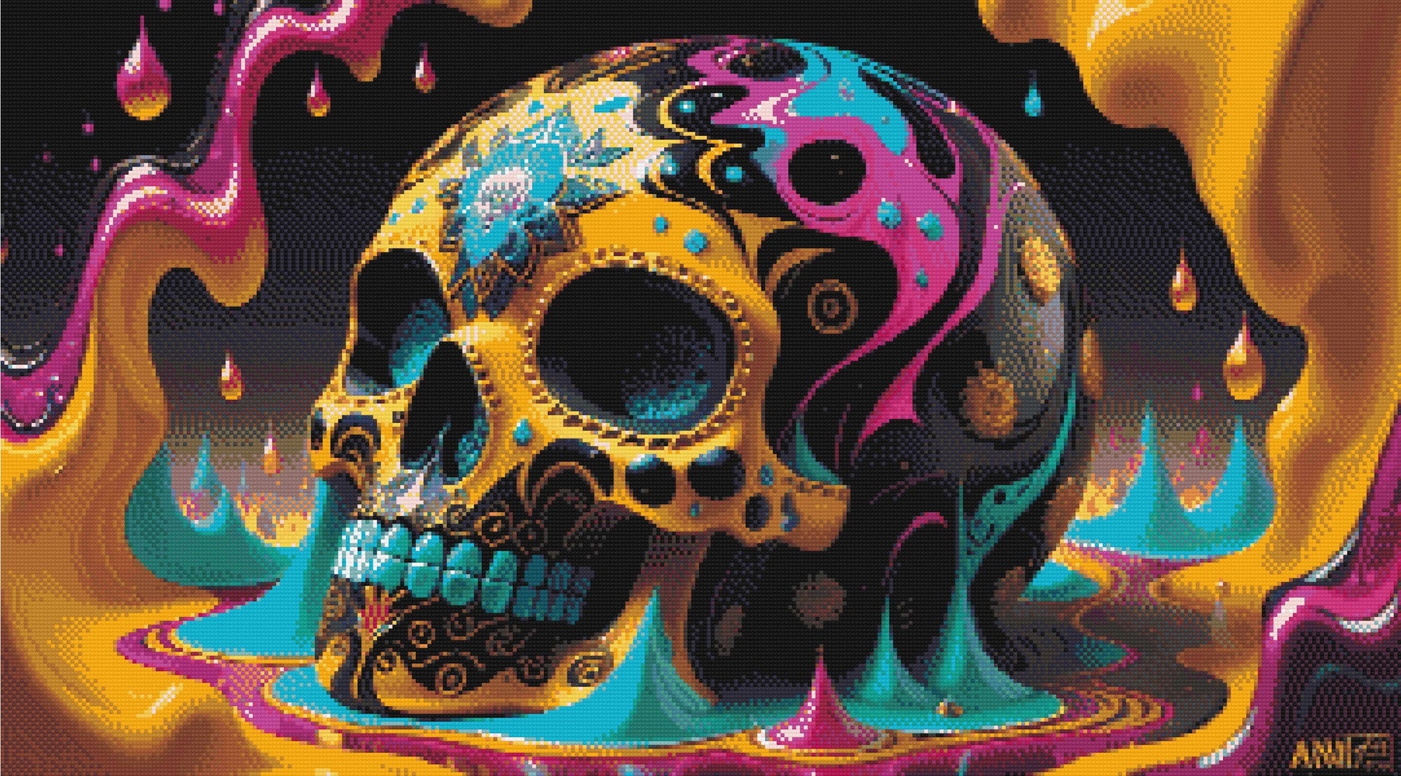 Vibrant Sugar Skull