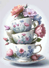 Tea Cup Cascade Diamond Painting Kit