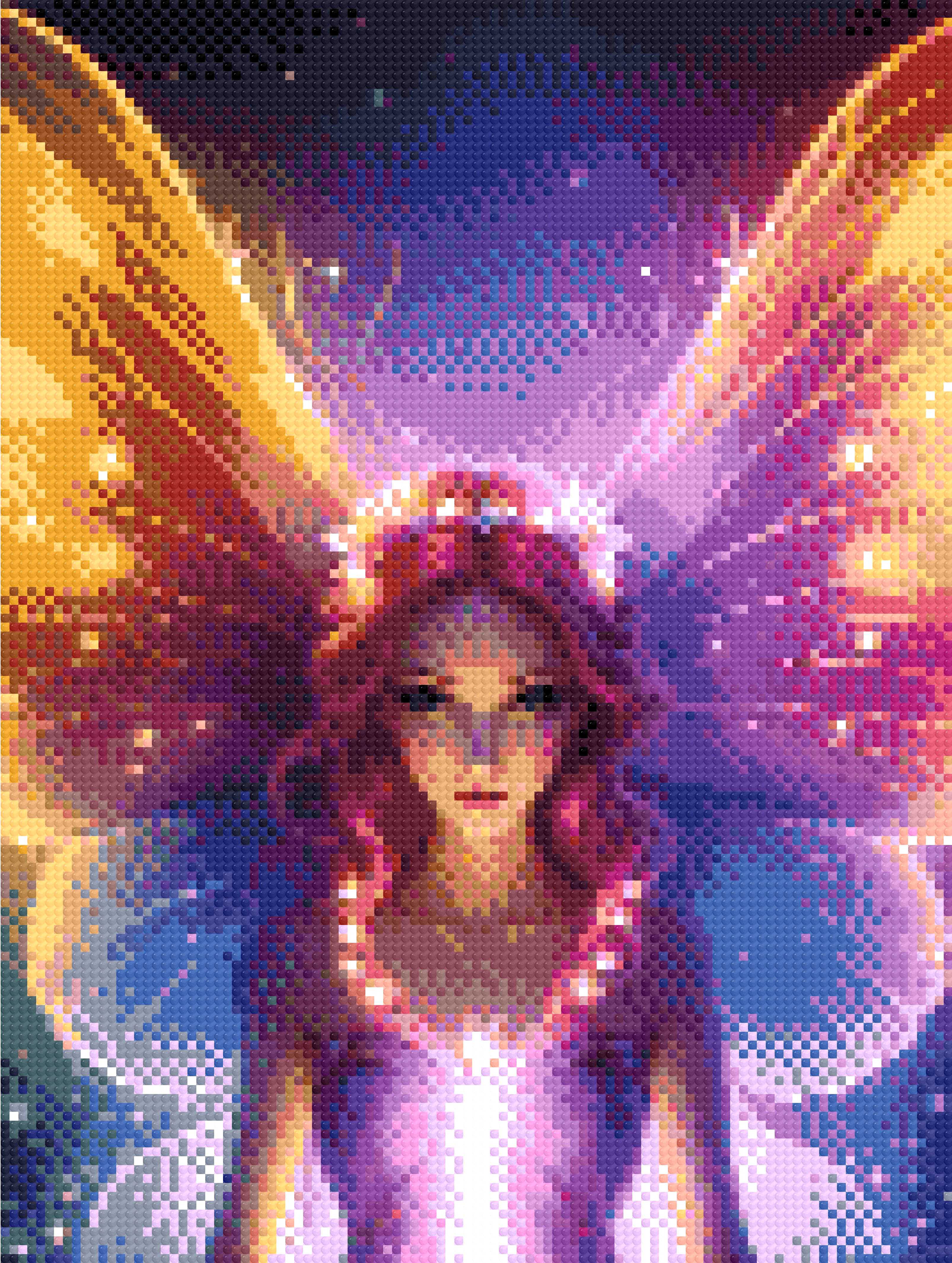 A Diamond Painting Rendering Of Null Size - 30cm X 40cm