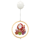 Hanging Round Night Light - Santa