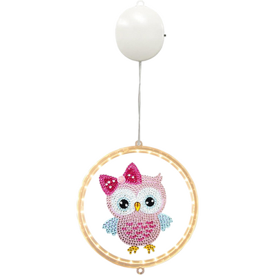 Hanging Round Night Light - Adorable Owl