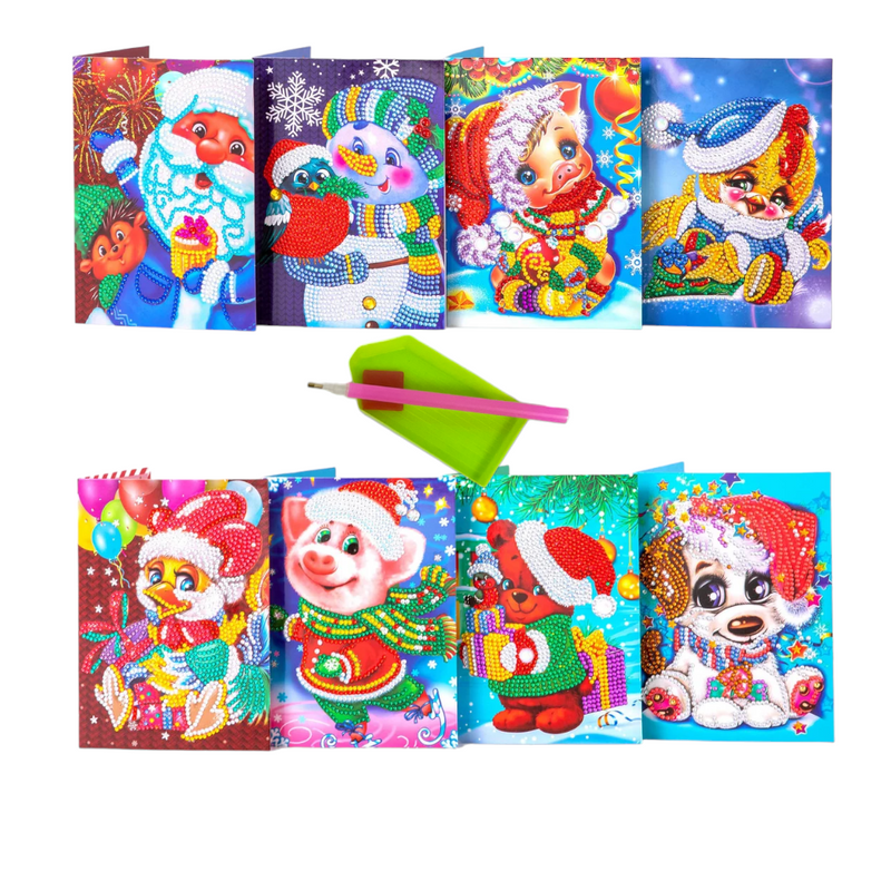 Crystal Critters Christmas Cards