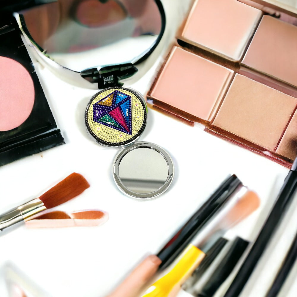 Compact Mirror - Diamond Glam – Diamond Pixels Australia