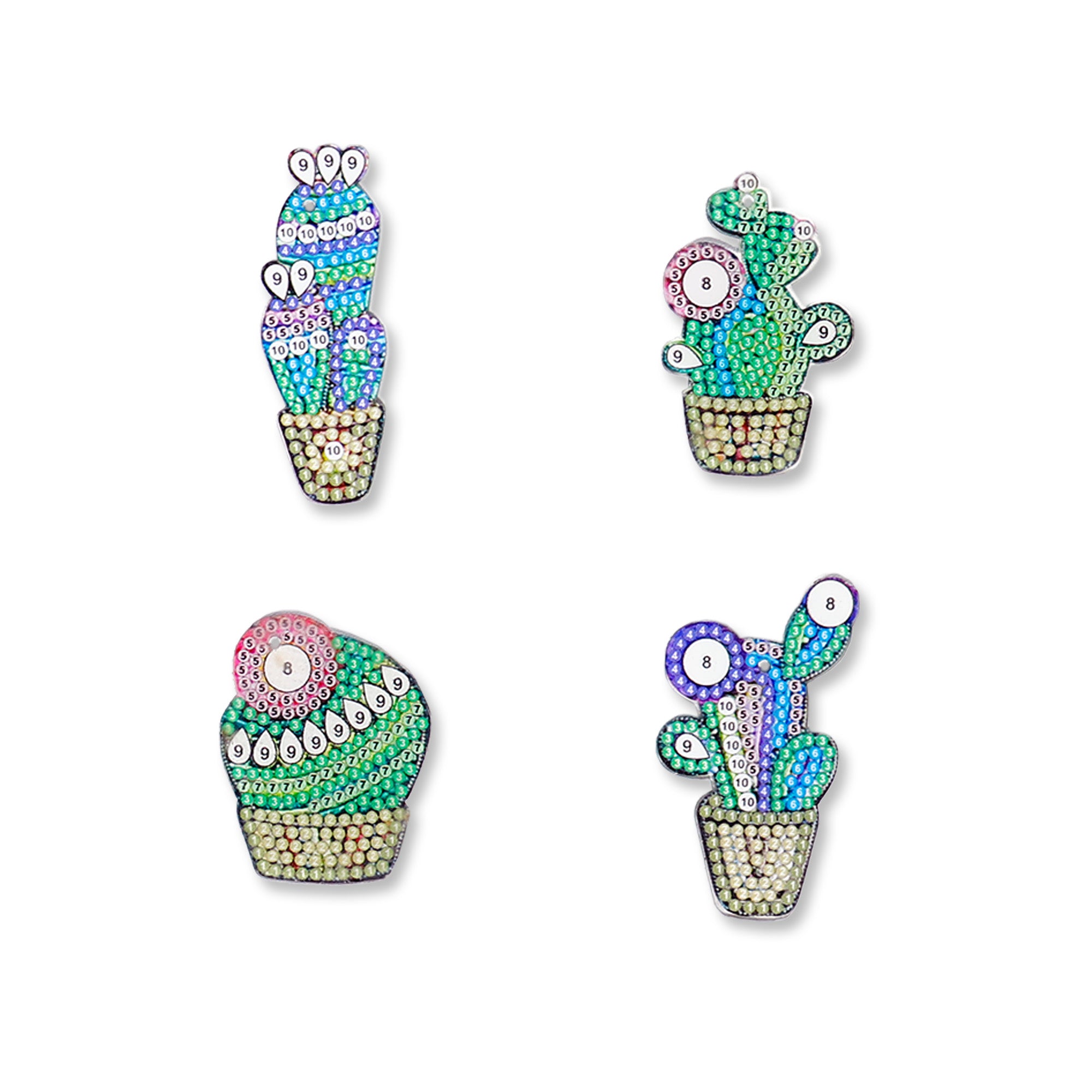 Keychains - Cactus (Set of 4)