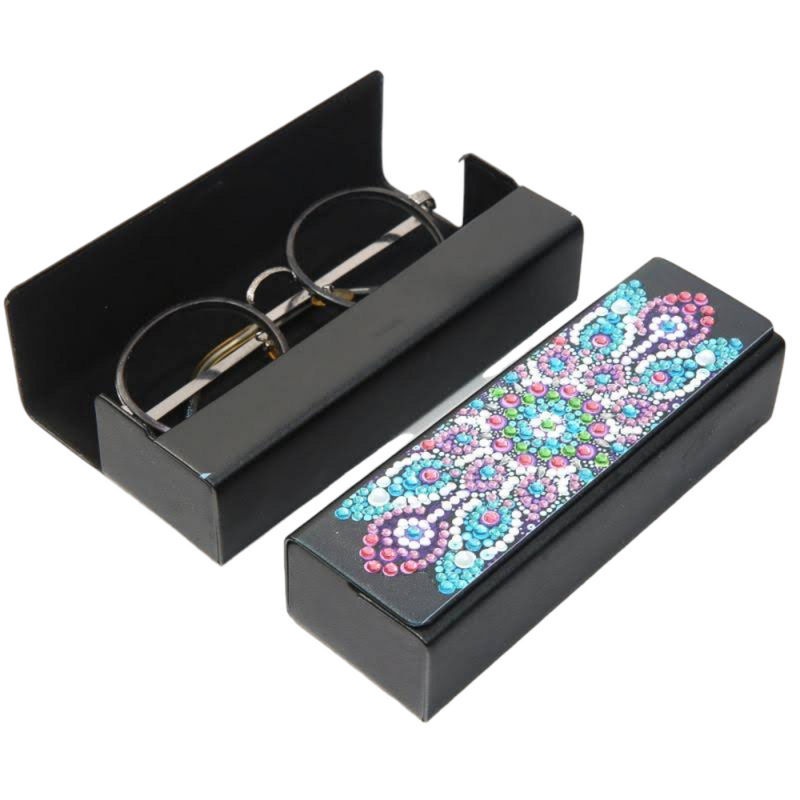 Glasses Case - Peacock  Mandala
