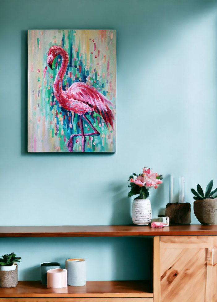 Paint by Numbers Kit - Flamingo