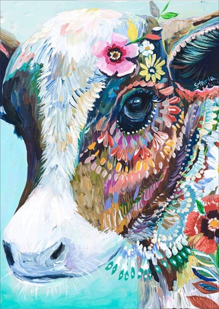Paint by Numbers Kit - Boho Cow