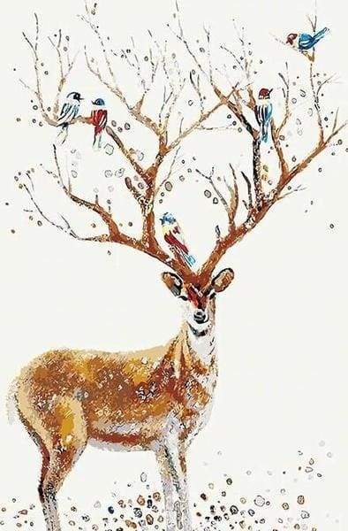 Paint by Numbers Kit - Elk and Friends