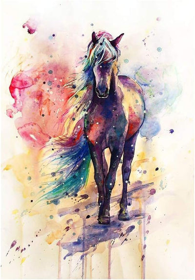 Paint by Numbers Kit - Watercolour Horse