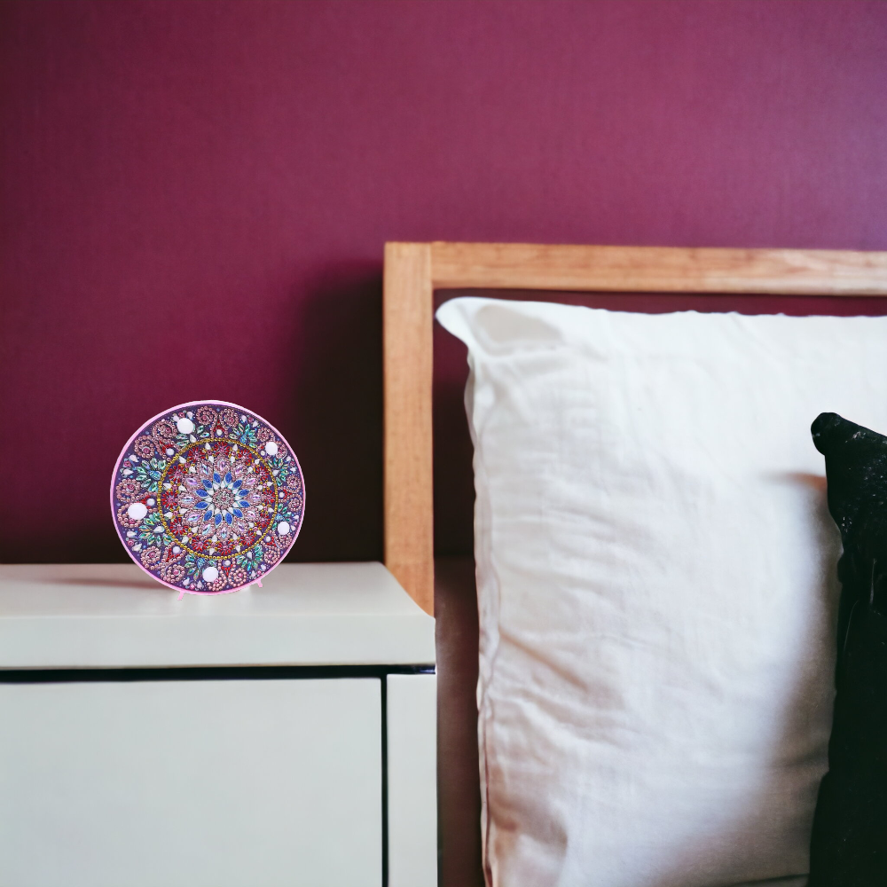 LED Table Light - Radiant Mandala