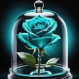 The Aquamarine Bloom Within Diamond Painting Kit