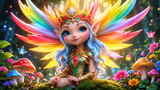 Rainbow Winged Guardian Diamond Painting Kit